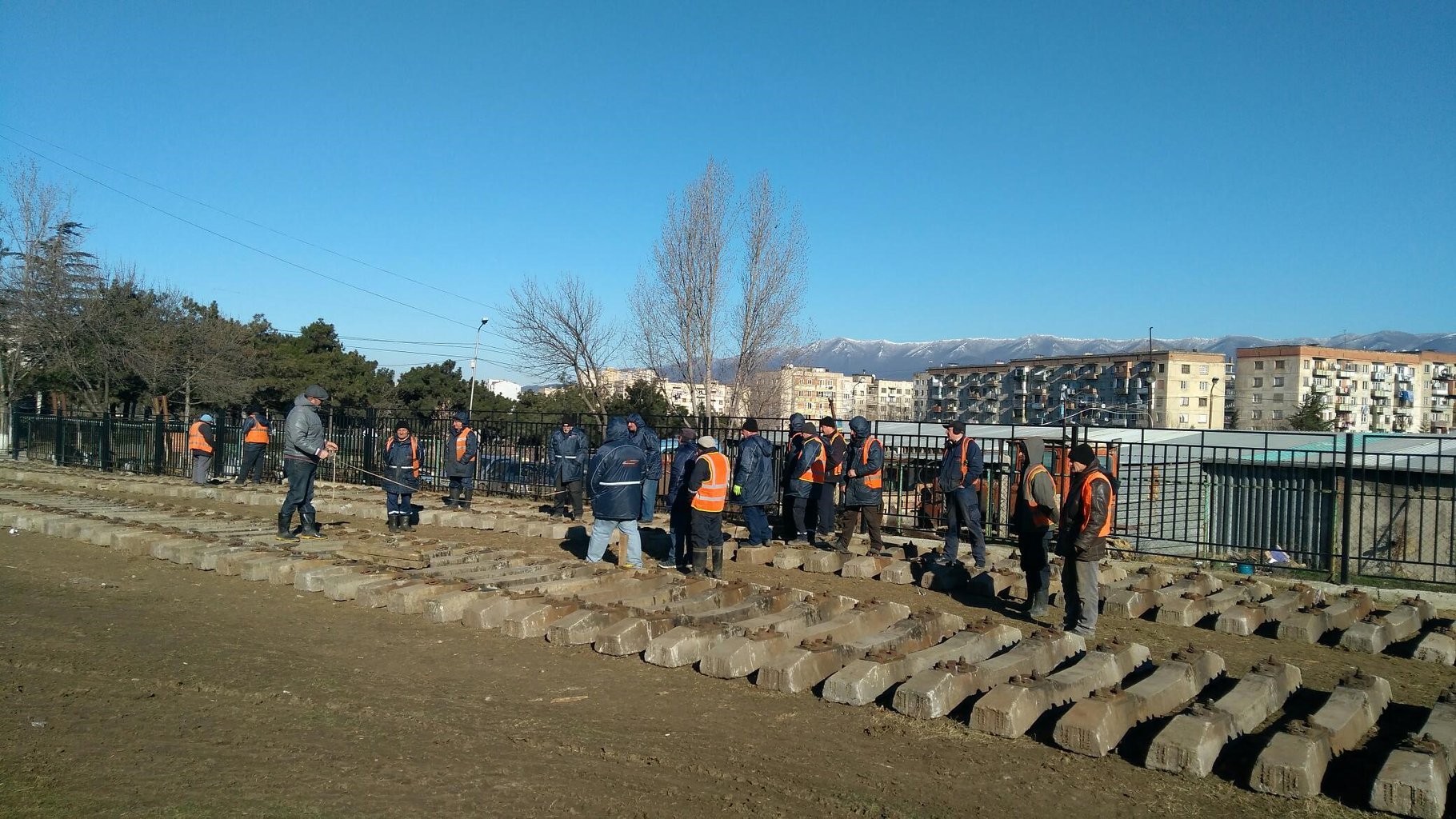 ლიანდაგის პოლიგონის მოწყობა