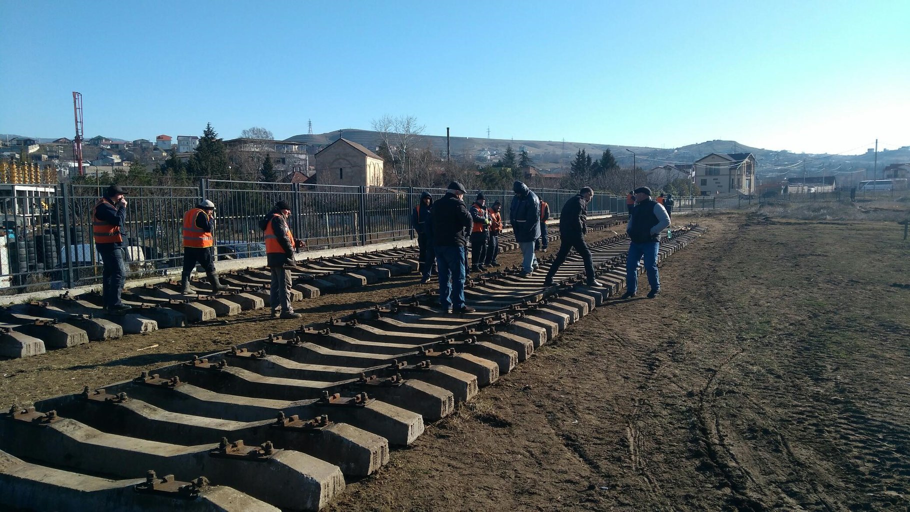 ლიანდაგის პოლიგონის მოწყობა