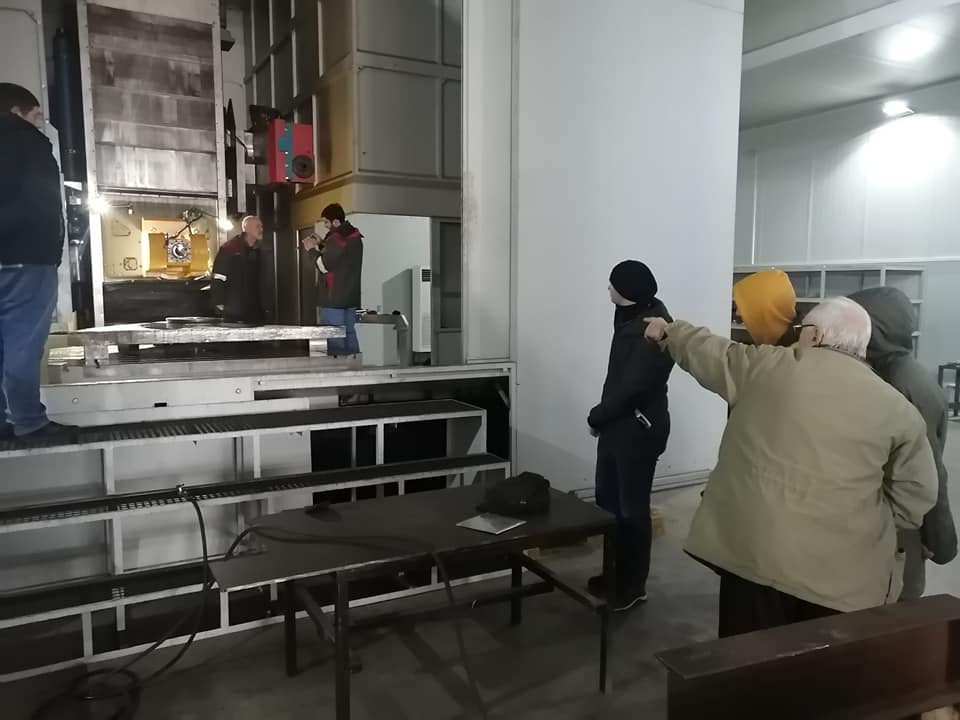 პროფესიული საგანმანათლებლო პროგრამის ,,მეჩარხე" პროფესიული სტუდენტები პრაქტიკულ სწავლებაზე