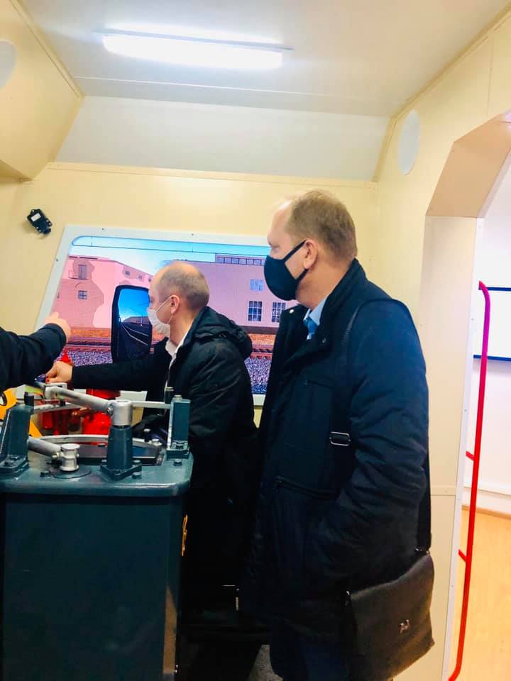 ბელორუსიის ტრანსპორტის სახელმწიფო უნივესიტეტის წარმომადგენლების სტუმრობა კოლეჯში