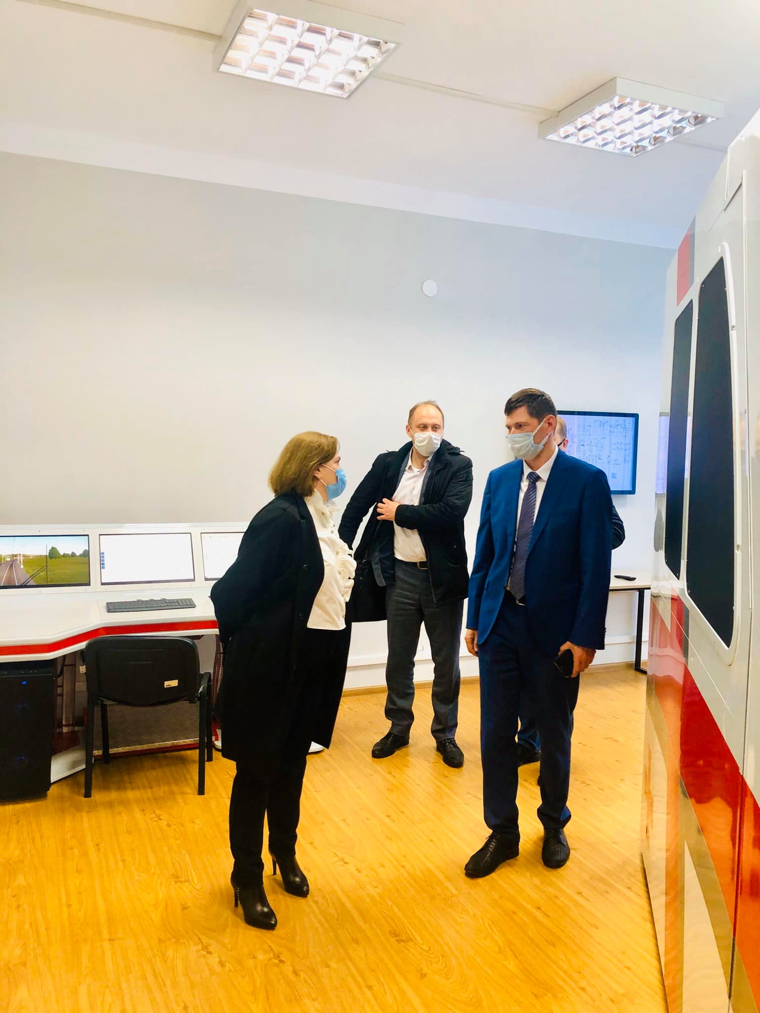 ბელორუსიის ტრანსპორტის სახელმწიფო უნივესიტეტის წარმომადგენლების სტუმრობა კოლეჯში